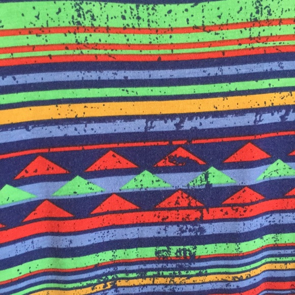 Donated: LuLaRoe Julia Stripes and Triangles - Picture 3 of 4